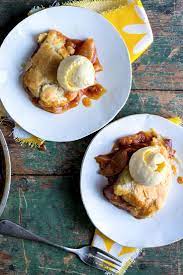 Caramel Peach Skillet Pie Recipe Food Processor Recipes Baking Desserts
