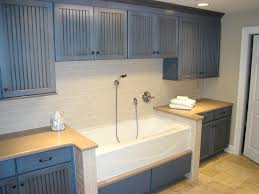 Dog Grooming Tubs And Sinks This Tub For Washing Dogs Was Raised To Almost Counter Level To Make Dog Grooming Tubs Dog Rooms Dog Washing Station