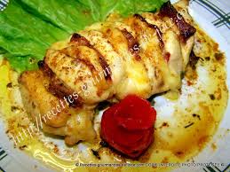 Filets De Poulet Farcis Au Fromage Lard Et Beurre Persille Poulet Farci Filet Poulet Poulet Farci Au Fromage