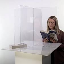 Sneeze Guard Clear Acrylic 4 Way Table Divider Shield 20 H X 36 W X 36 L In 2020 Plexiglass Table Clear Acrylic Table Top Design