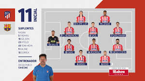 Actualidad, fichajes, calendario, entradas, resultados, clasificaciones, resúmenes, laliga, la copa, la champions league. Liga Santander 2018 19 Atletico De Madrid Alineacion Oficial Ante El Barcelona Oblak Seguro Ante Messi Marca Com