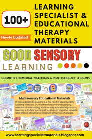 100 Powerful Learning Specialist And Educational Therapy Materials Multisensory Education Multisensory Instruction