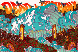 Dead Company Nye 2015 By James Flames Poster Print Artist Rock Posters