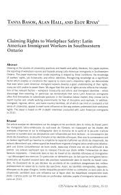 You can buy and register a vehicle without a safety standards certificate, but cannot put plates on a vehicle without one. Pdf Claiming Rights To Workplace Safety Latin American Immigrant Workers In Southwestern Ontario Tanya Basok Academia Edu