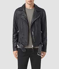 Allsaints Kahawa Leather Biker Jacket Allsaints Cloth Fitted Biker Jacket Leather Jacket Biker Jacket