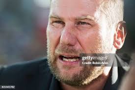 David Boo Wiklander of IFK Goteborg going up for a header in front of...  News Photo