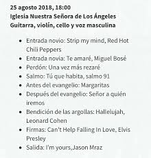 Repertorio Matrimonio Ceremonia Religiosa Musica Matrimonios Chile Musicos Para Eventos Agez Lista De Canciones N Ceremonia De Matrimonio Canciones Ceremonias