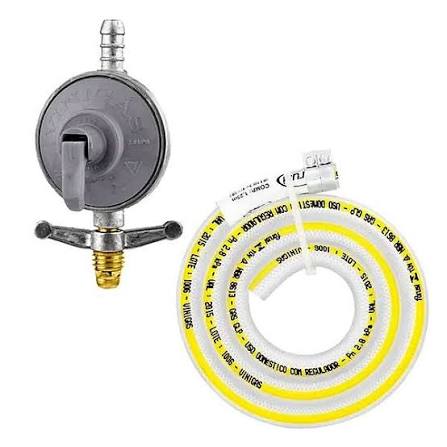 REGULADOR GAS COM MANGUEIRA 1M25CM 1KG - VINIGAS