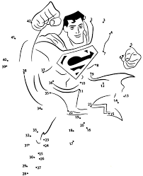 The amazon echo's color ring can communicate many different things to its user. Connect Dots Superman Coloring Page Topcoloringpages Net