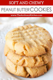 The Easiest Chewy Peanut Butter Cookies The Anthony Kitchen Recipe Chewy Peanut Butter Cookies Homemade Peanut Butter Cookies Soft Peanut Butter Cookies