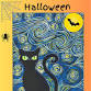 Halloween Black Cat under a Starry Night event image