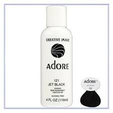 Rinse Out Semi Permanent Hair Colour Jet Black 121 118ml By Adore Continue To The Product At The Semi Permanent Hair Color Hair Color Permanent Hair Color