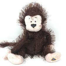 Ganz Webkinz Plush Stuffed Animal Monkey Brown 10 Retired Fuzzy No Code Monkey Stuffed Animal Webkinz Plush Stuffed Animals