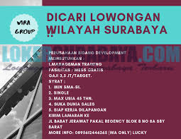 We did not find results for: Dicari Tenaga Kerja Di Wira Group Surabaya Terbaru Juni 2019 Lowongan Kerja Surabaya Juni 2021 Lowongan Kerja Jawa Timur Terbaru