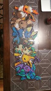 Eevee Evolution Pokemon Bead Perler Bead Art Pokemon Perler Beads