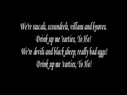Yo Ho Yo Ho A Pirate S Life For Me Lyrics Pirates Of The Caribbean Yo Ho Yo Ho A Pirates Life For Me Pirate Life Pirate Songs Pirates Of The Caribbean