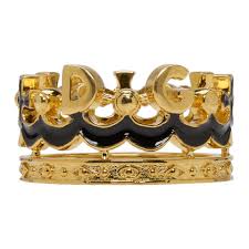 Dolce & gabbana is an italian luxury fashion house founded in 1985 in legnano by italian designers domenico dolce and stefano gabbana. Dolce Gabbana Gold Crown Ring In Metallic For Men Lyst
