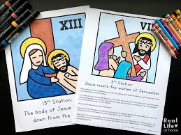 Each printable highlights a word that starts. Printable Stations Of The Cross For Children Booklet And Reflections