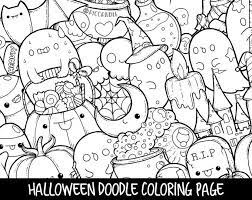 Doodle coloring pages colouring adult detailed advanced printable critter while waiting for a coloring books printable doodle pages adult coloring deer book. Halloween Doodle Coloring Page Printable Cute Kawaii Coloring Page For Kids And Adults Doodle Coloring Pages Doodle Art Posters Kawaii Coloring Pages