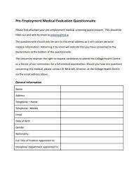 Check spelling or type a new query. 6 Pre Employment Medical Templates In Pdf Doc Free Premium Templates