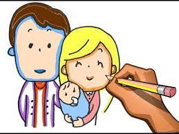 Como Dibujar Y Colorear Una Familia Dibujos De La Familia Learn Colors Peketona Youtube