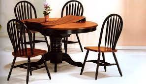 I Ve Been Wanting New Table And Chairs For Years This Is My Exact Table And Chair Set The Two Tone M Round Table And Chairs Pedestal Dining Table Dining Table
