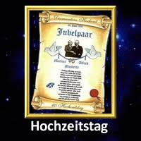 Geburtstag gratuliert man einem freund, arbeitskollegen oder verwandten ganz herzlich mit einer schönen geburtstagskarte, in die man einen persönlichen gruß schreibt, ober. 65 Hochzeitstag Chronik Urkunde Als Geschenk Zum Hochzeitstag