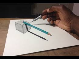 How to draw 3d heart water drop ▻ used things ▭▭▭▭▭▭▭ 1. How To Draw 3d Cube With Pencil Illusion Youtube