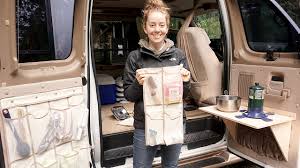 A traditional layout, used by many professional conversions. Van Life Diy Campervan Table Soft Storage Youtube