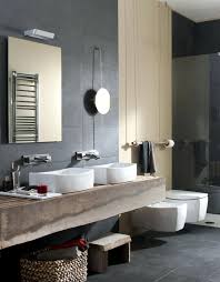 I love stone in the bathroom! Wood And Natural Stone Bathroom Interior Design Ideas Ofdesign
