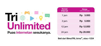 6 jaringan 4g tercepat, terkuat, dan terluas di indonesia. Paket Kuota Internet Unlimited 3 Tri Mulai 3 Ribu