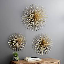 Or, make your home office pop with woven. Harper Willow Large Gold Starburst Metal Wall Decor Sculptures Set Of 3 24 In X 20 In X 16 In 44562 At Tractor Supply Co