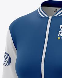 Download Women S Long Sleeve Bomber Jacket Mockup In Apparel Mockups On Yellow Images Object Mockups