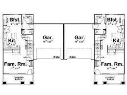Duplex Plans With Garage In Middle Novocom Top