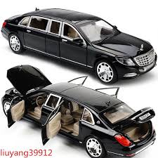 1 24 Mercedes Maybach S600 Limousine Diecast Metal Model Car New In Box Black Unbranded Mercedes Maybach Mercedes Maybach S600 Car Model
