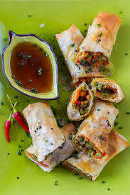 Baked Vegetable Spring Rolls Recipe Cooking Chinese Food Vegetable Spring Rolls Healthy Spring Rolls