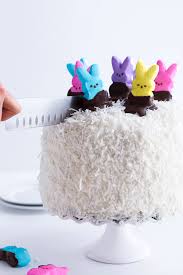 6 Layer Or 3 Coconut Covered Chocolate Peeps Cake Half Baked Harvest Recipe Easter Cakes Coconut Chocolate Cake Easter Cake Recipes