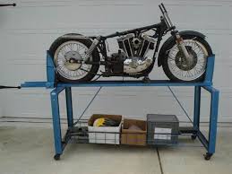 I ride on this knobby rear tire. 11 Diy Motorcycle Lift Plans For Bike Owners