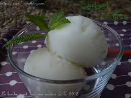 Sorbet Mojito Le Bonheur Est Dans Ma Cuisine Sorbet Mojito Recette Glace