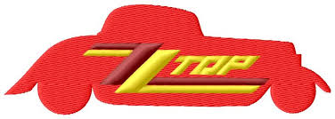 Mgk s classic rock cook out starring zz top and cheap trick. Zz Top Car Logo Embroidery Design