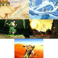 Water Earth Fire Air Thelastairbender