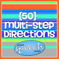 This halloween themed following directions coloring pack contains 6 halloween themed scenes, all in black and white (line art). 50 Multi Step Directions For Speech Therapy Practice