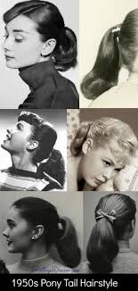 1950s Pony Tail Hairstyle Horse Tail 50s Hairstyles History Tail Hairstyle 1950s Hairstyles 1950s Fashion Hair
