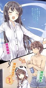 mizoguchi keiji seishun buta yarou series azusagawa kaede azusagawa sakuta  sakurajima mai dress shirt neko | #488053 | yande.re