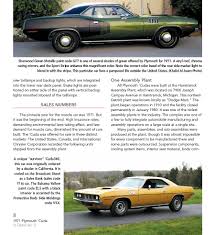 Details About Barracuda 1971 Plymouth Cuda Paint Codes Vin Build Tag In Detail No 2 Book