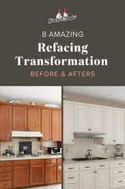Amazing Kitchen Refacing Transformations With Before After Photos Refacing Kitchen Cabinets Cost Kitchen Refacing Refacing Kitchen Cabinets