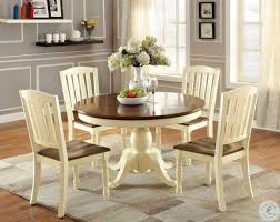 Oak antique 4' round dining table, lion paw feet, 4 leaves, extends 8' #35780. Harrisburg Vintage White And Dark Oak Oval Extendable Dining Table From Furniture Of America Cm3216ot Table Coleman Furniture