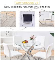 2 white chairs dining set for dining