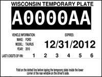 These tags give him time to gather all the documentation necessary to register the car. Wisconsin Dmv Official Government Site Temporary License Plates