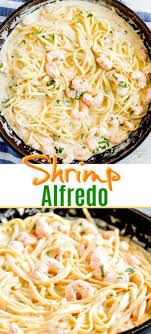 Shrimp Alfredo Is Packed With Tender Shrimp In A Rich Creamy And Cheesy Garlic Shrimp Pasta Recipes Creamy Favorite Pasta Recipes Shrimp Alfredo Pasta Recipes